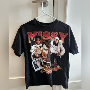 Modern Vintage Black Missy Elliot Graphic Tee